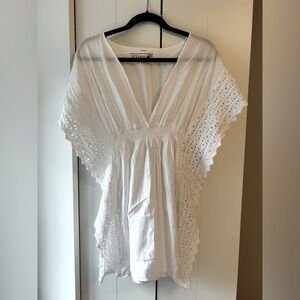 Beach cover up 100% cotton dress never worn